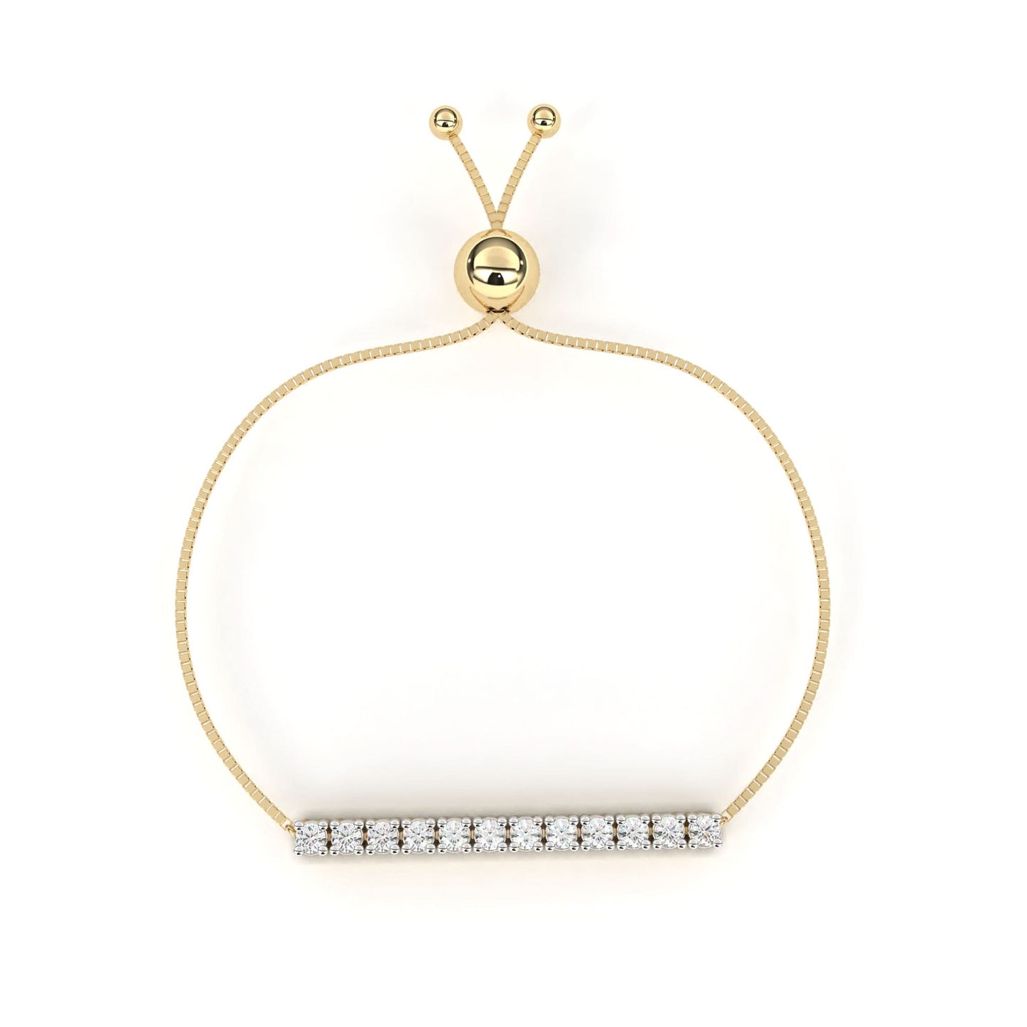 lustre line diamond bracelet