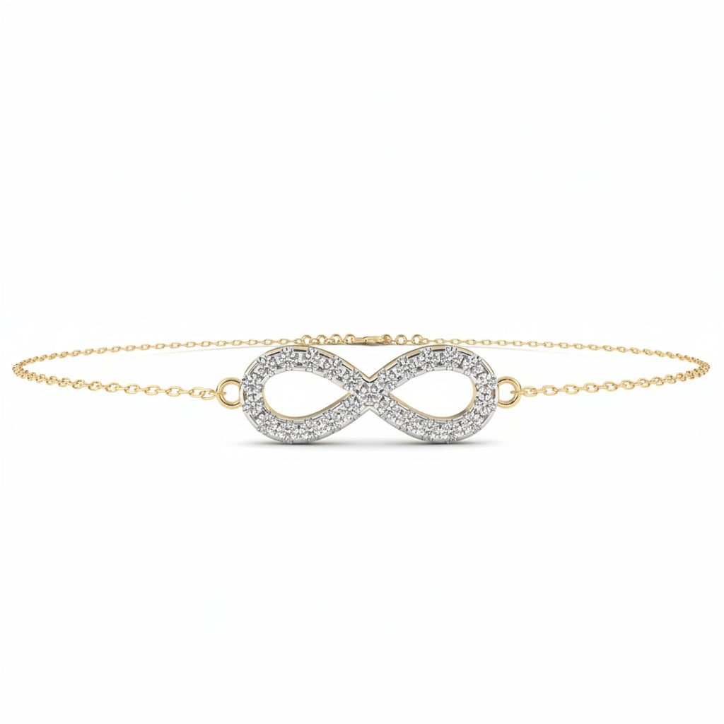 eternal round diamond bracelet