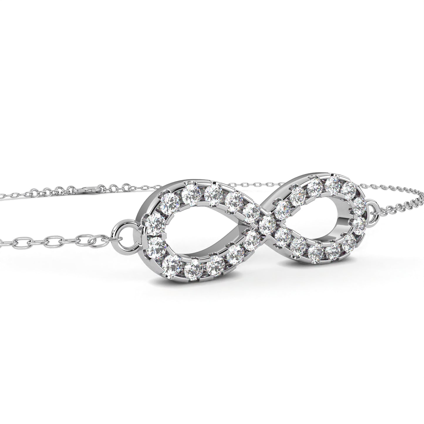 eternal round diamond bracelet