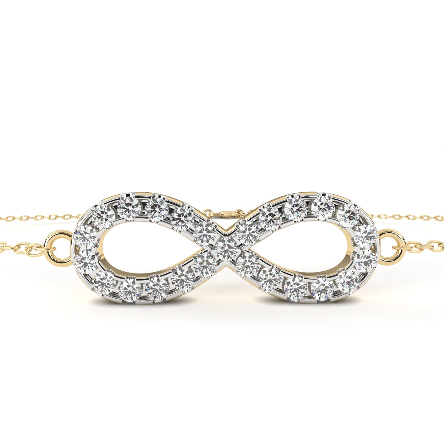 eternal round diamond bracelet