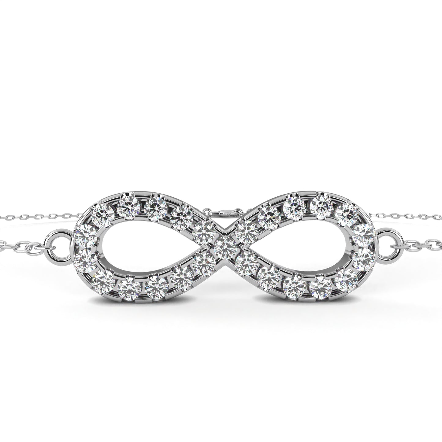 eternal round diamond bracelet
