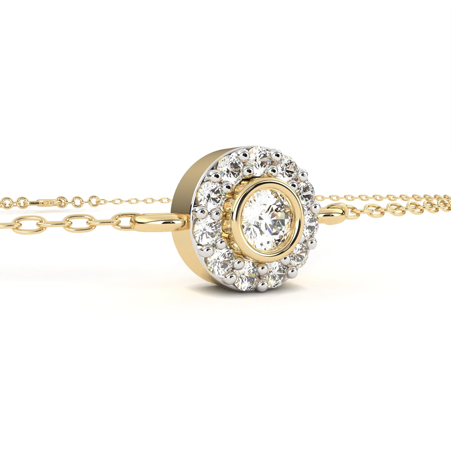 buttercup round diamond bracelet