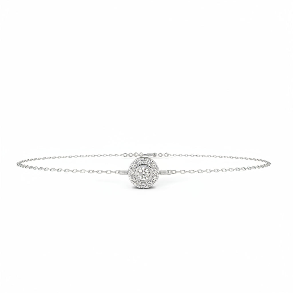 buttercup round diamond bracelet