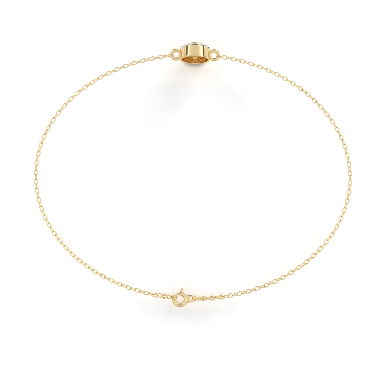 buttercup round diamond bracelet