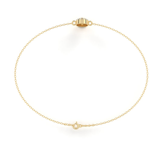 Buttercup Round Diamond Bracelet