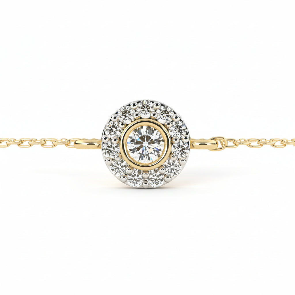 buttercup round diamond bracelet