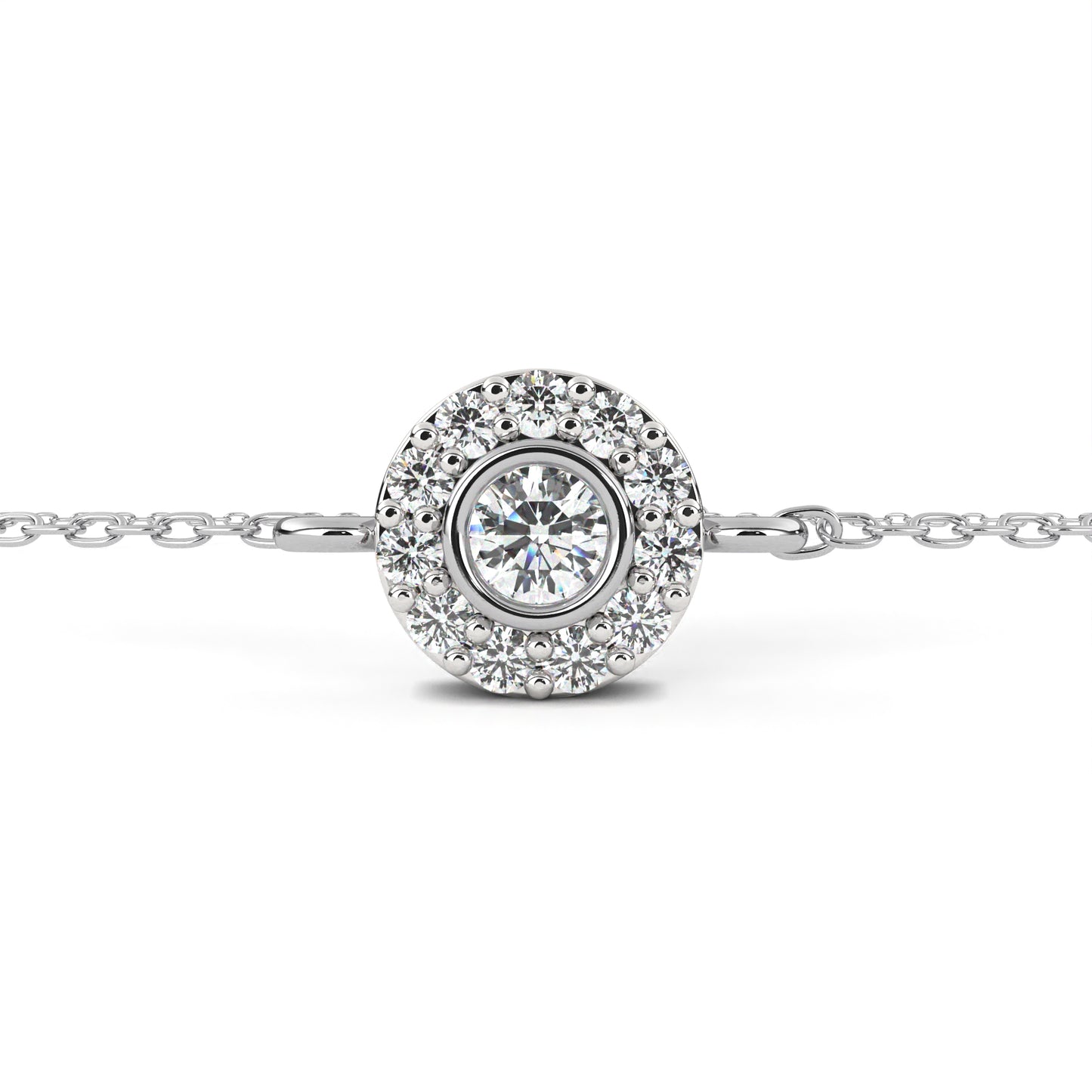 buttercup round diamond bracelet