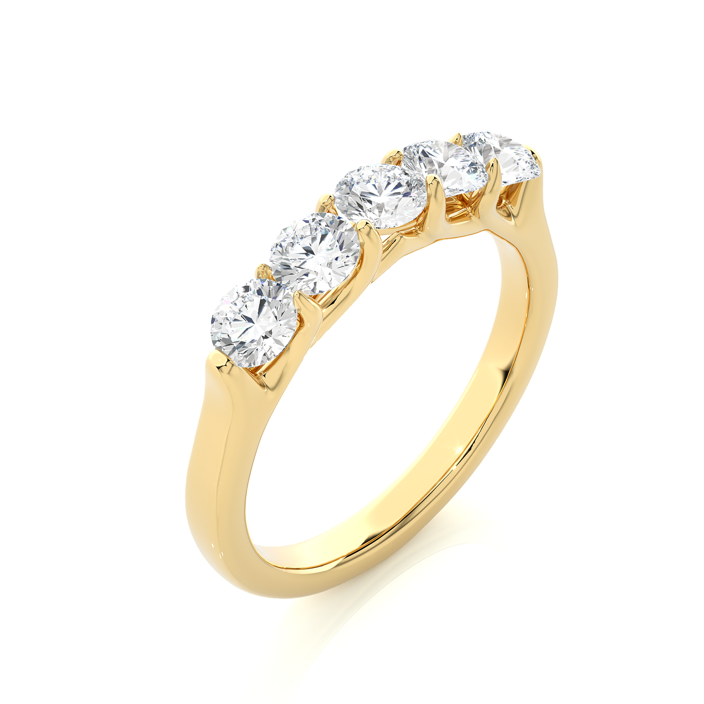 sparkling round lab grown diamond ring - espira fine gems