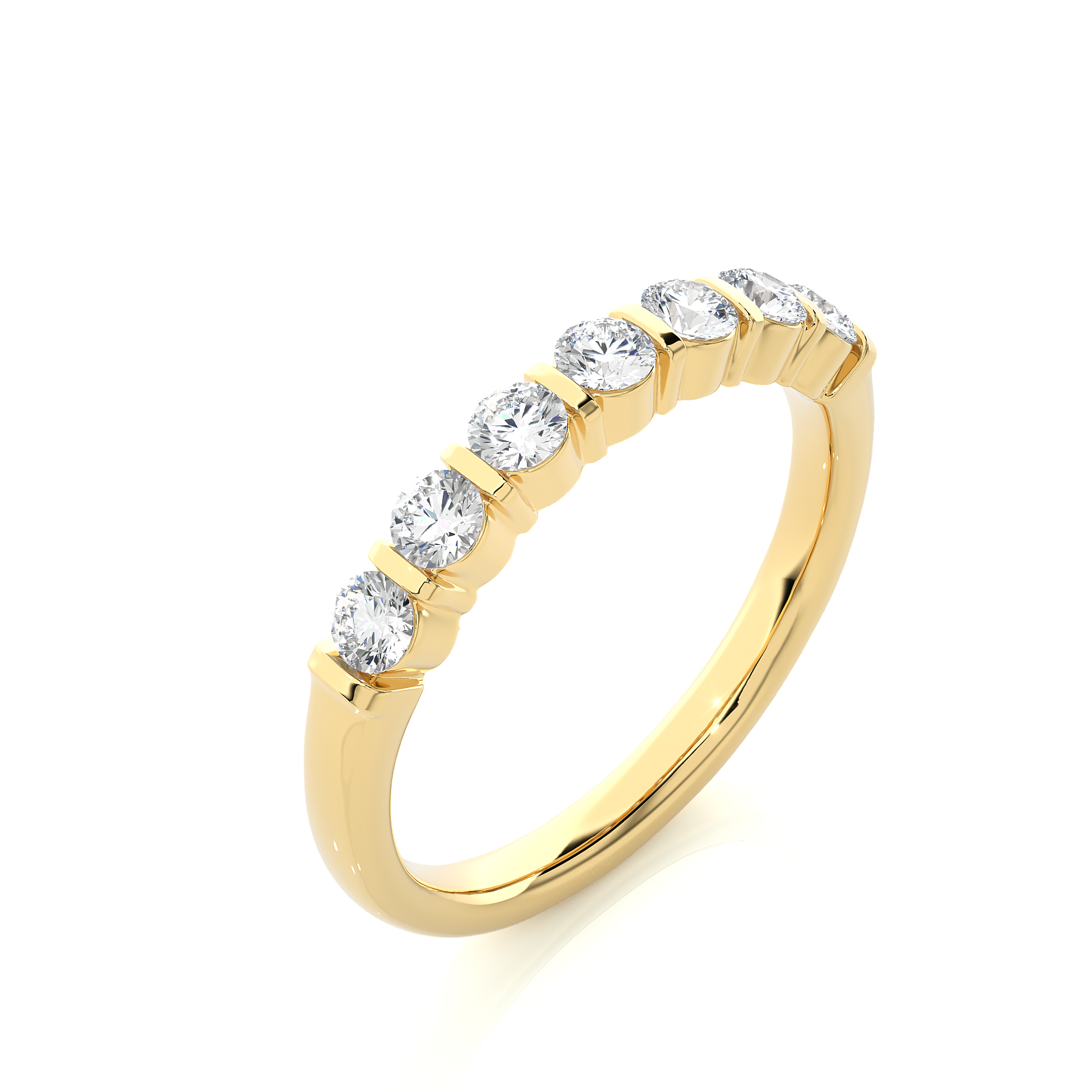 Lustre Seven-Stone Diamond Ring - Espira Gems