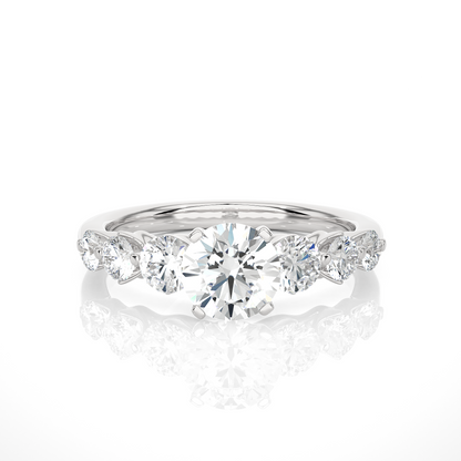 Lucky Seven Round Lab Grown Diamond Ring