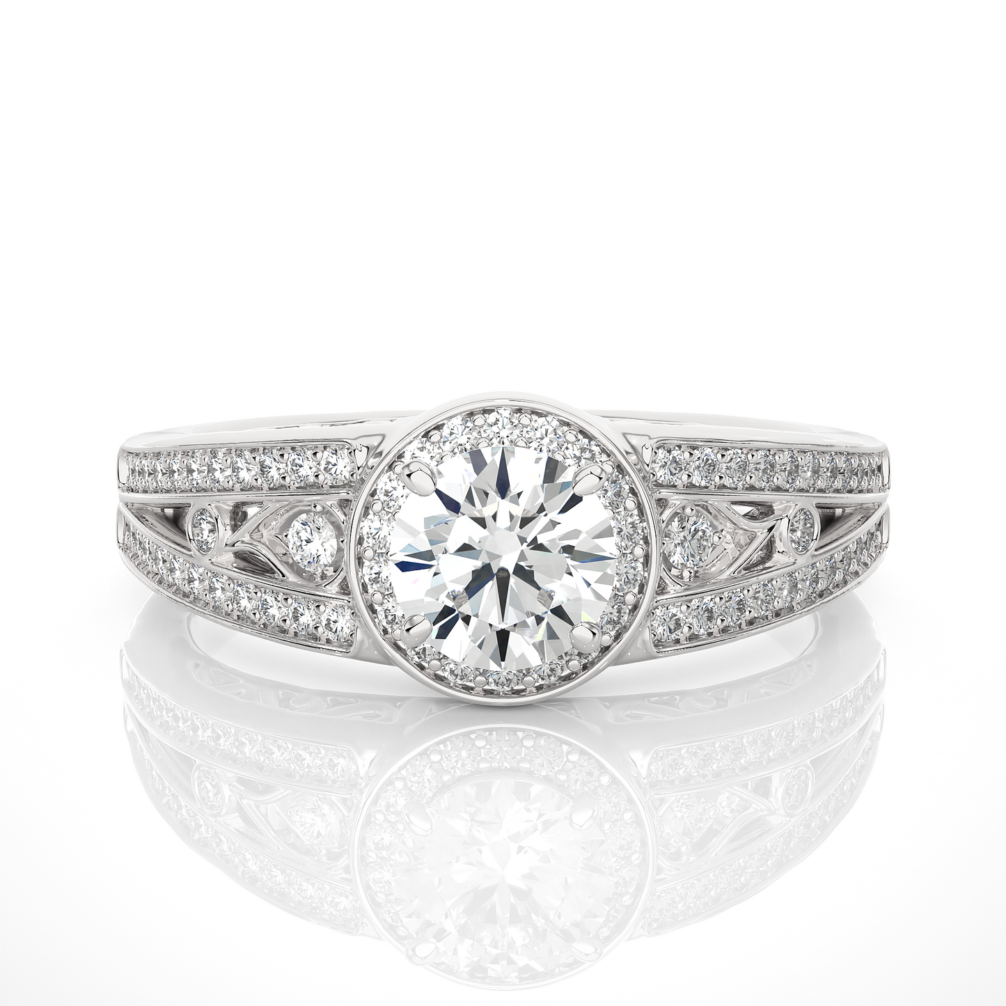 regalia round diamond ring
