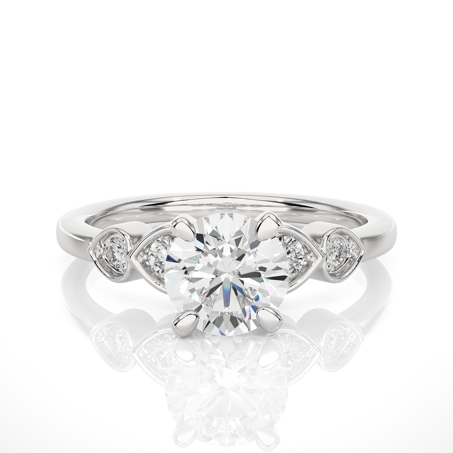 sparkle round lab grown diamond ring - espira fine gems