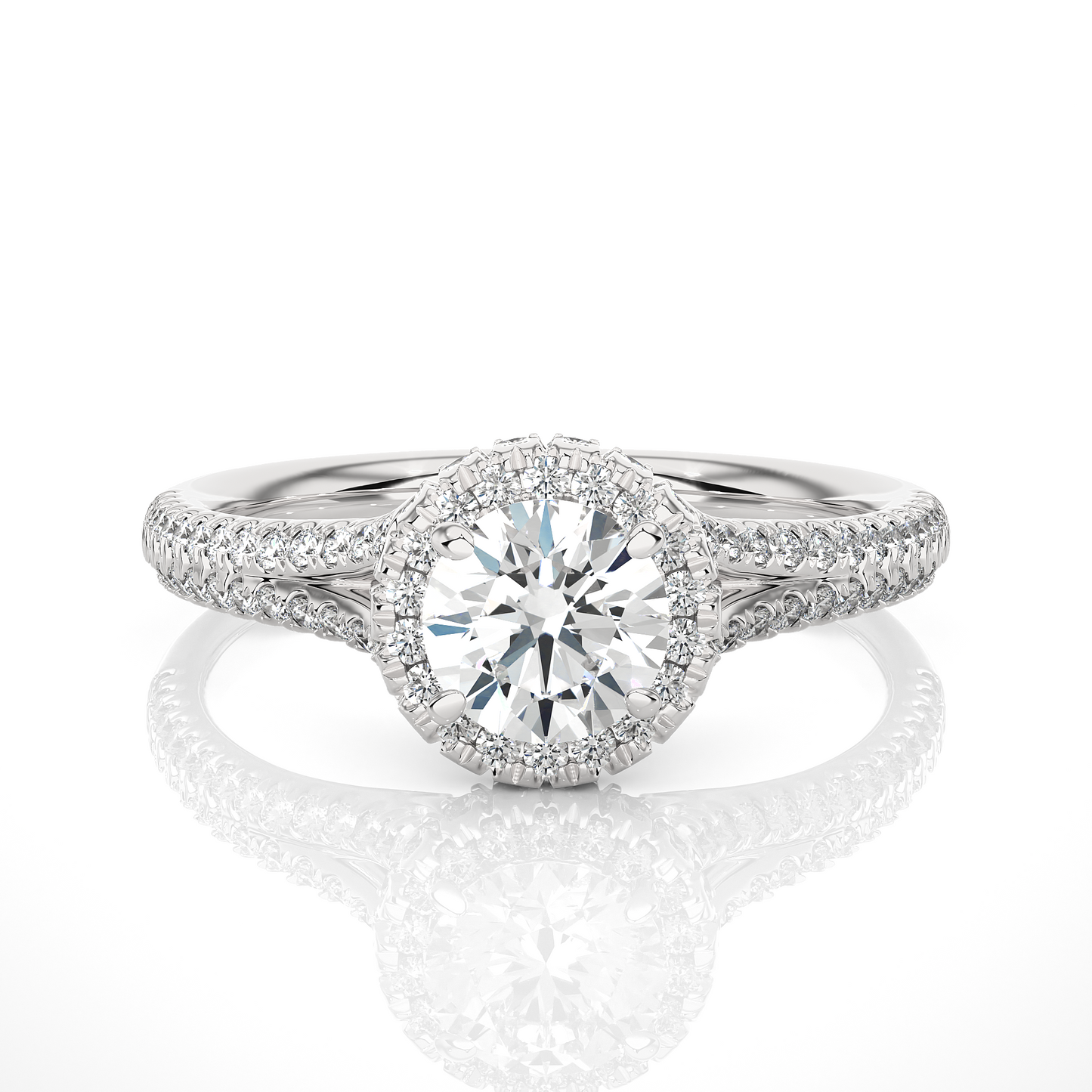 monarch round diamond ring