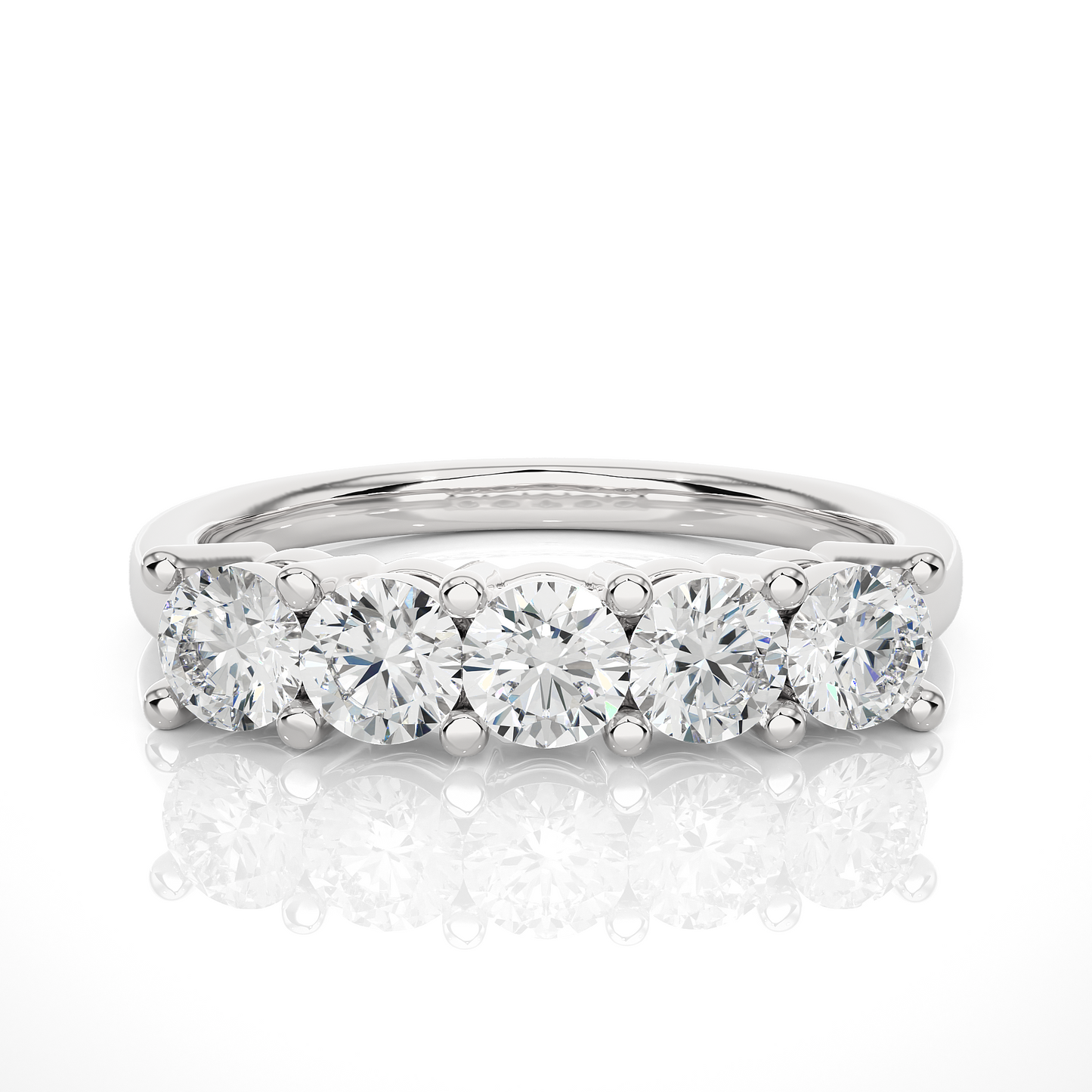 lustre five-stone diamond ring - espira gems