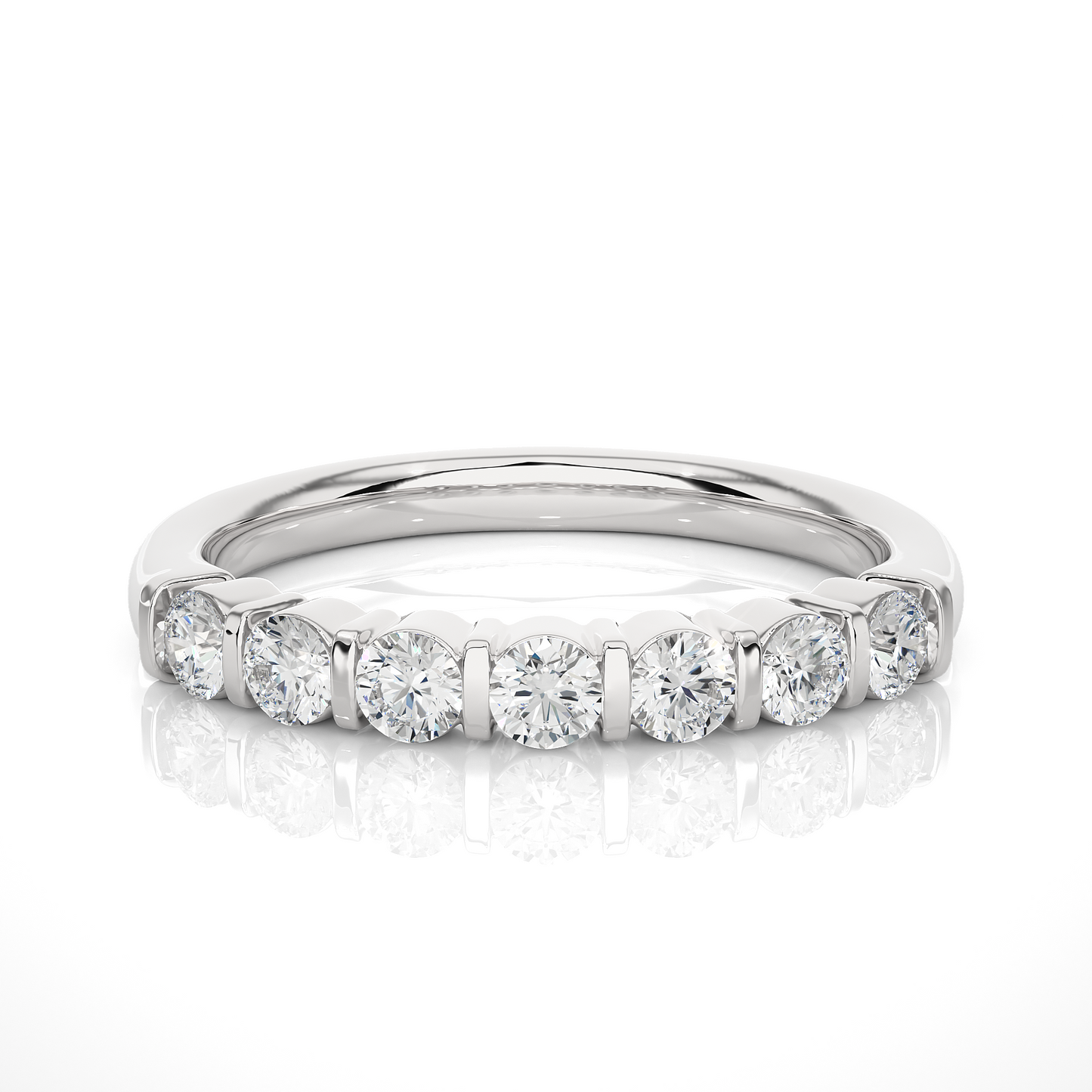 lustre seven-stone diamond ring - espira gems