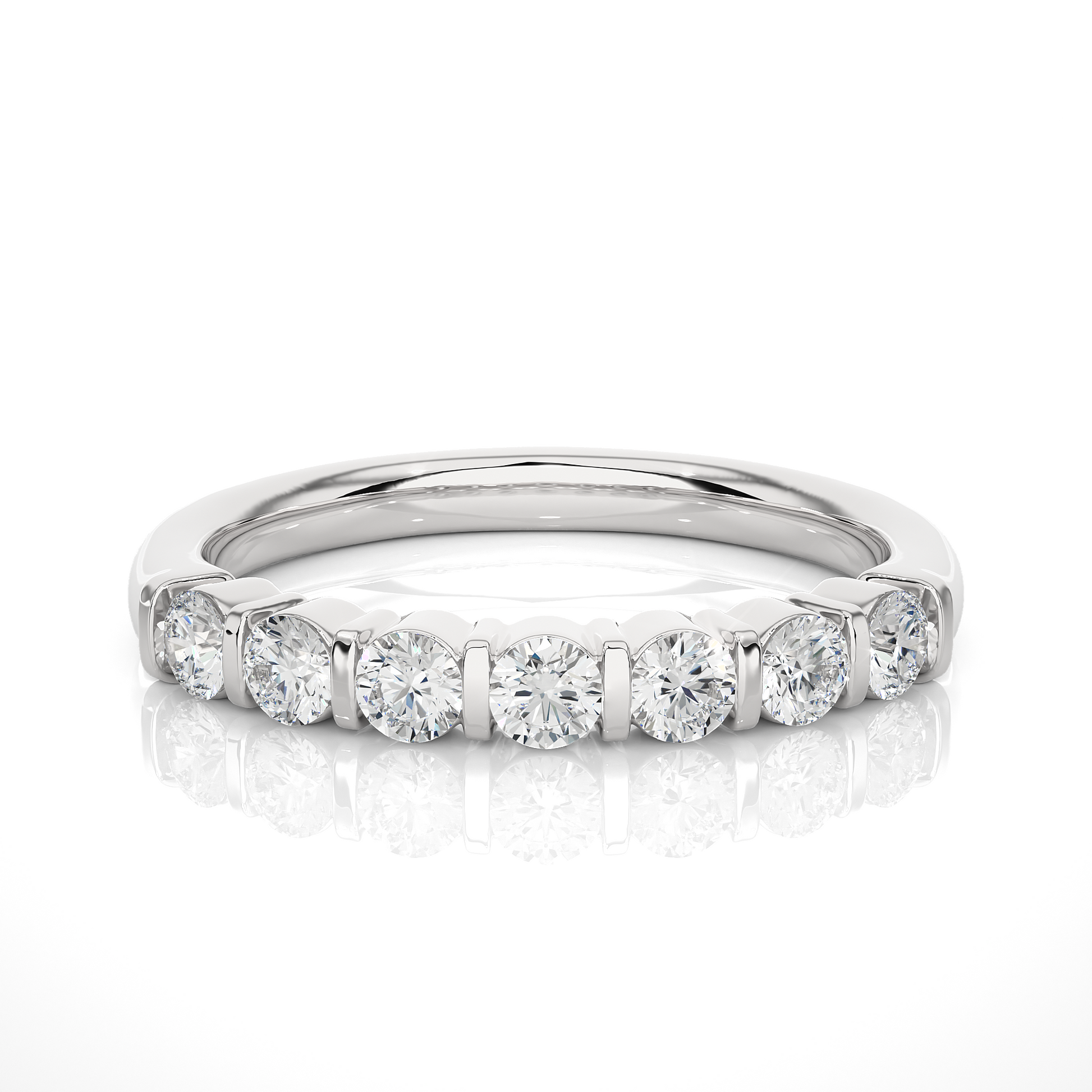 Lustre Seven-Stone Diamond Ring - Espira Gems