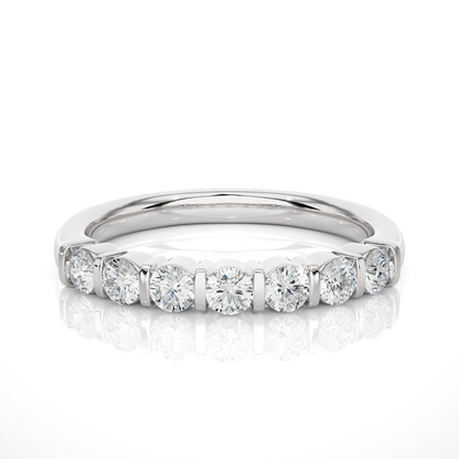 Lustre Seven-Stone Diamond Ring - Espira Gems
