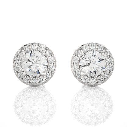 Breeze Round Diamond Earrings