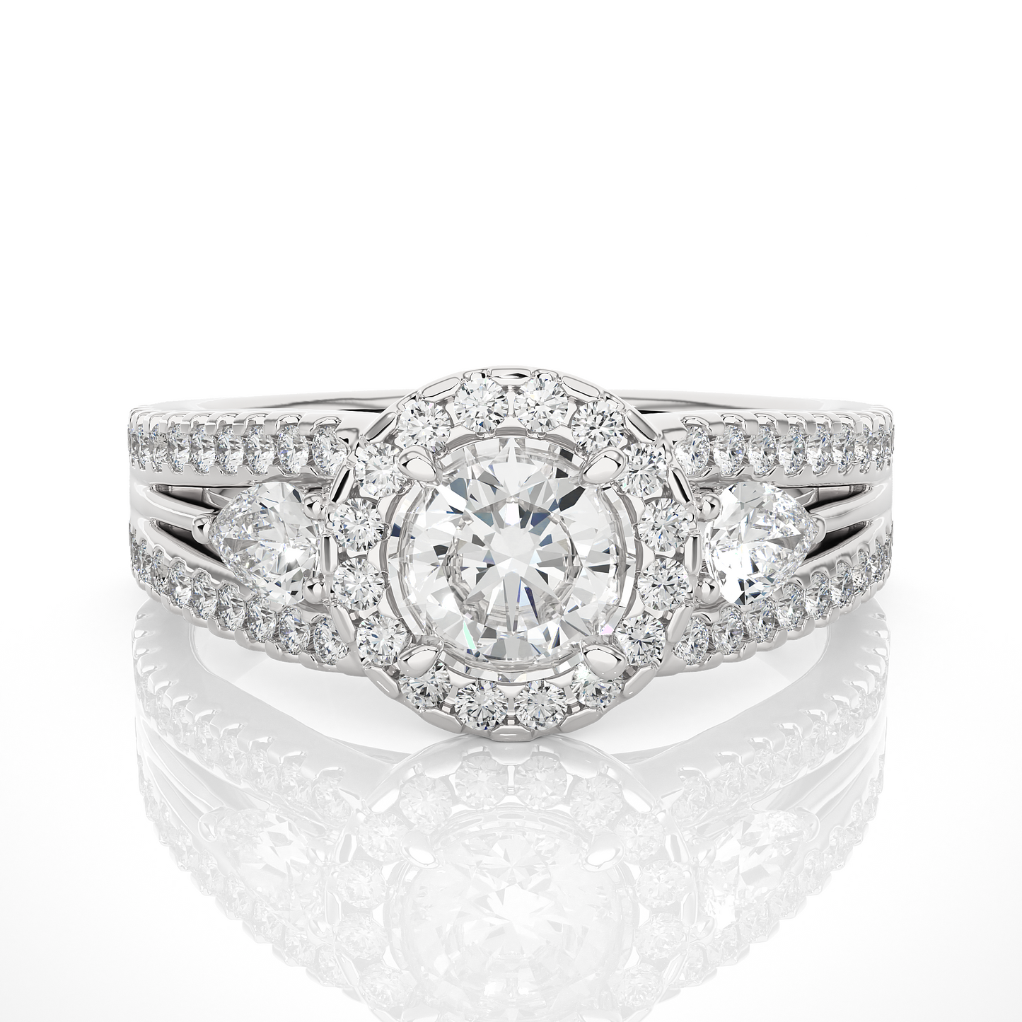 nimbus round diamond ring
