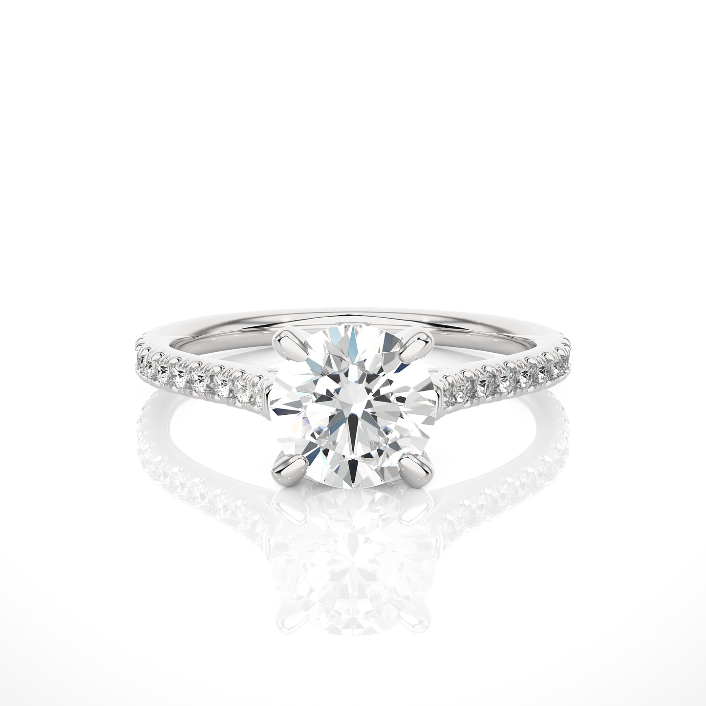 horizon round diamond ring