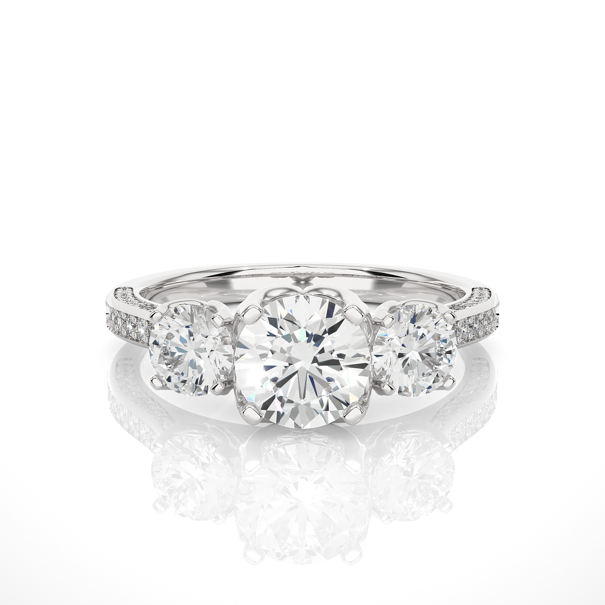 Heritage Glow Round Diamond Ring - Espira Gems