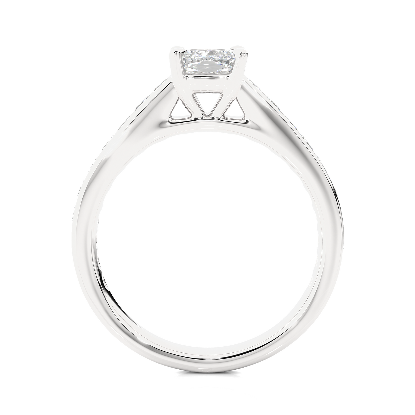 nebula cushion diamond ring