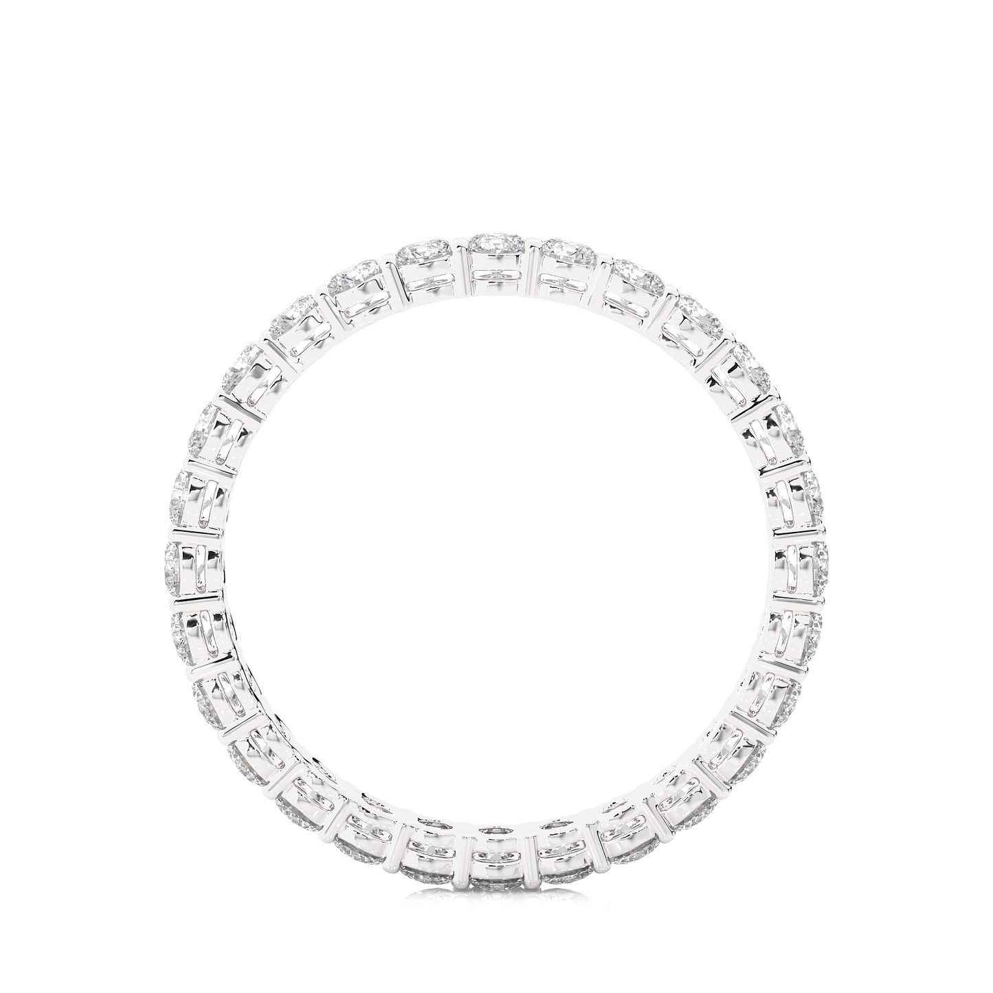 timeless eternity band round lab grown diamond ring - espira fine gems