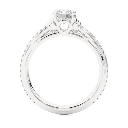 Majestic Grace Solitaire Diamond Ring