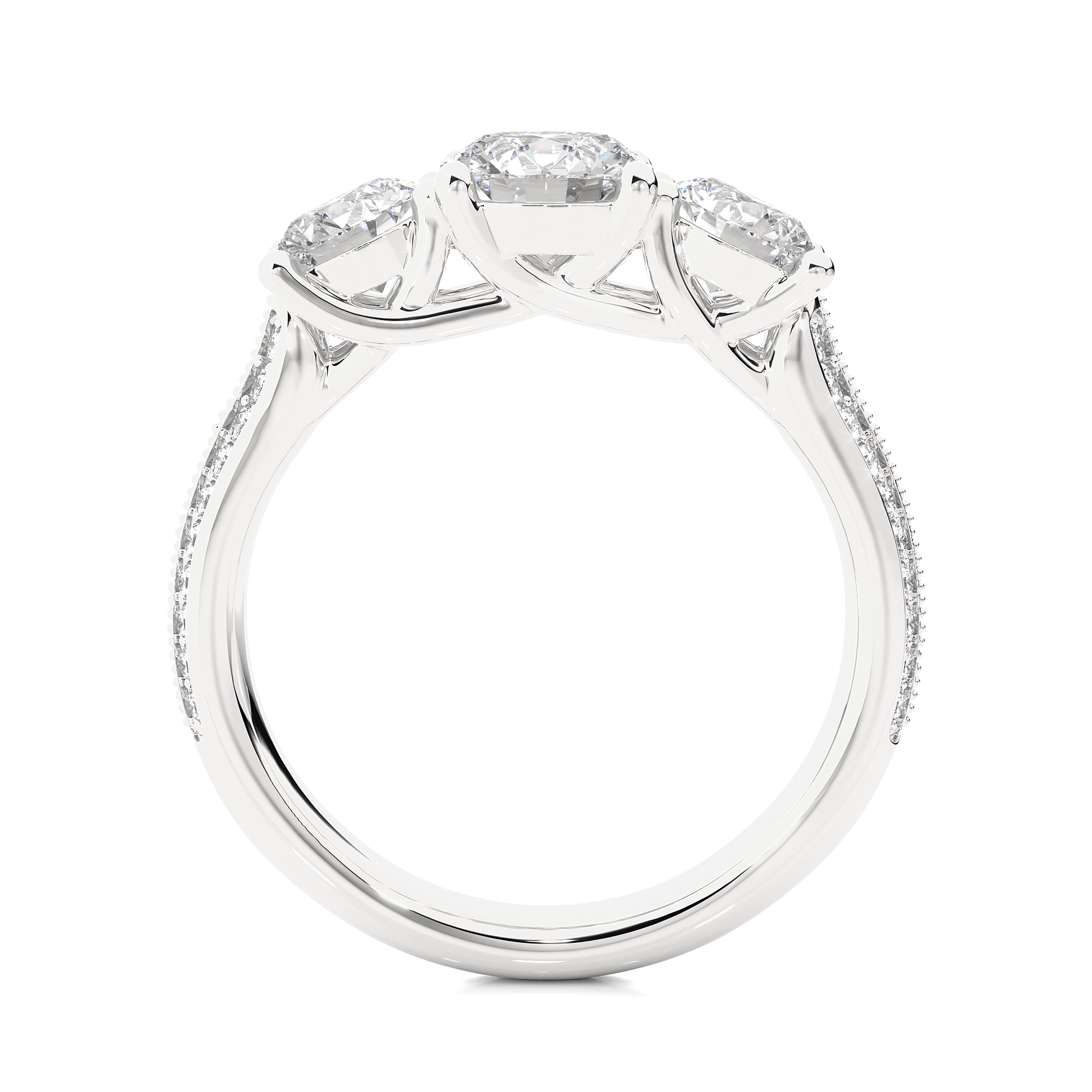 Crown Round Diamond Ring - Espira Fine Gems