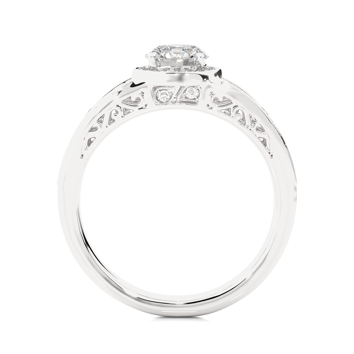 regalia round diamond ring
