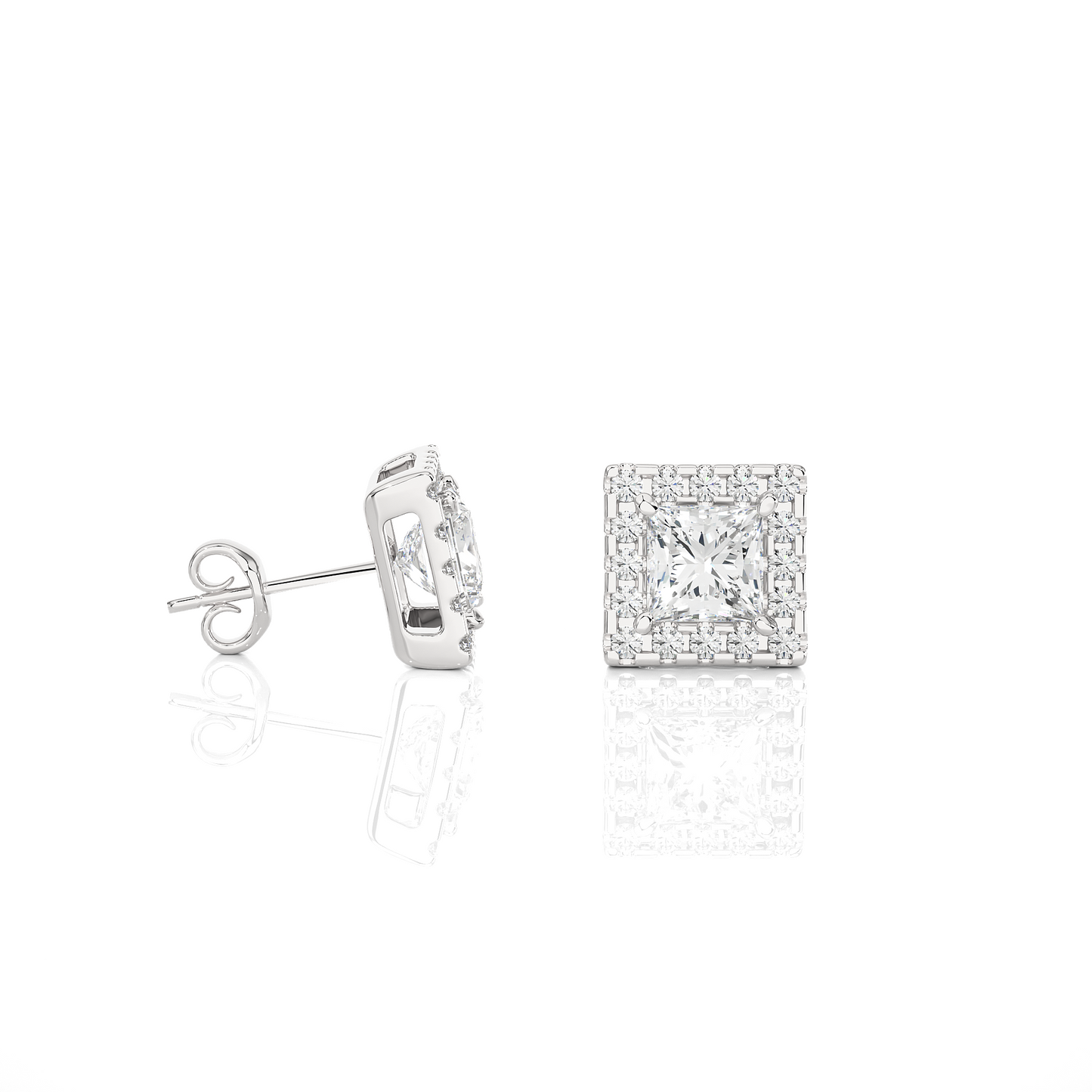 breeze princess diamond earrings