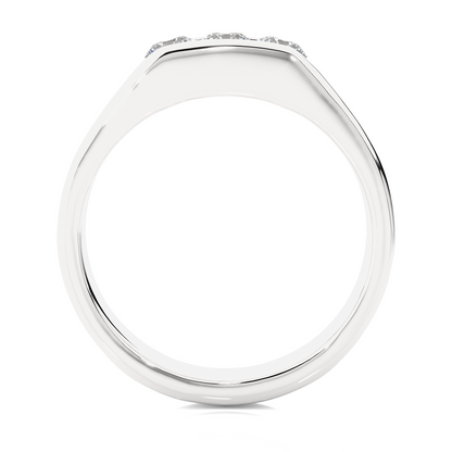 Roman Round Diamond Ring