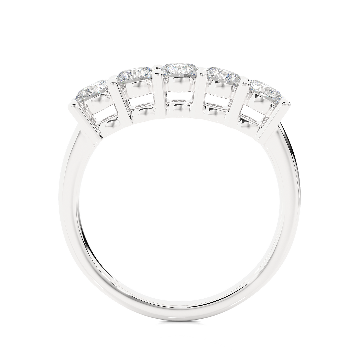 lustre five-stone diamond ring - espira gems
