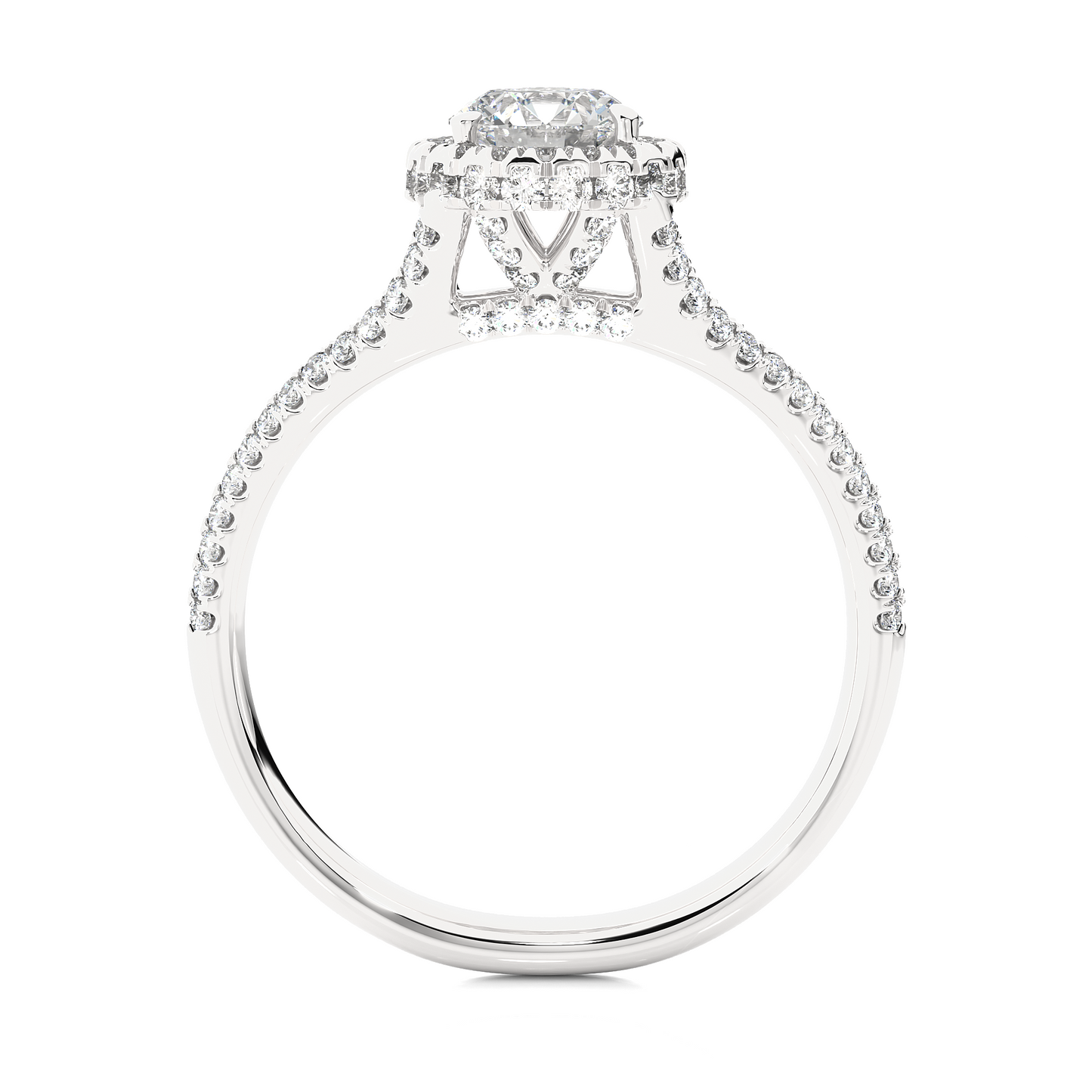 monarch round diamond ring