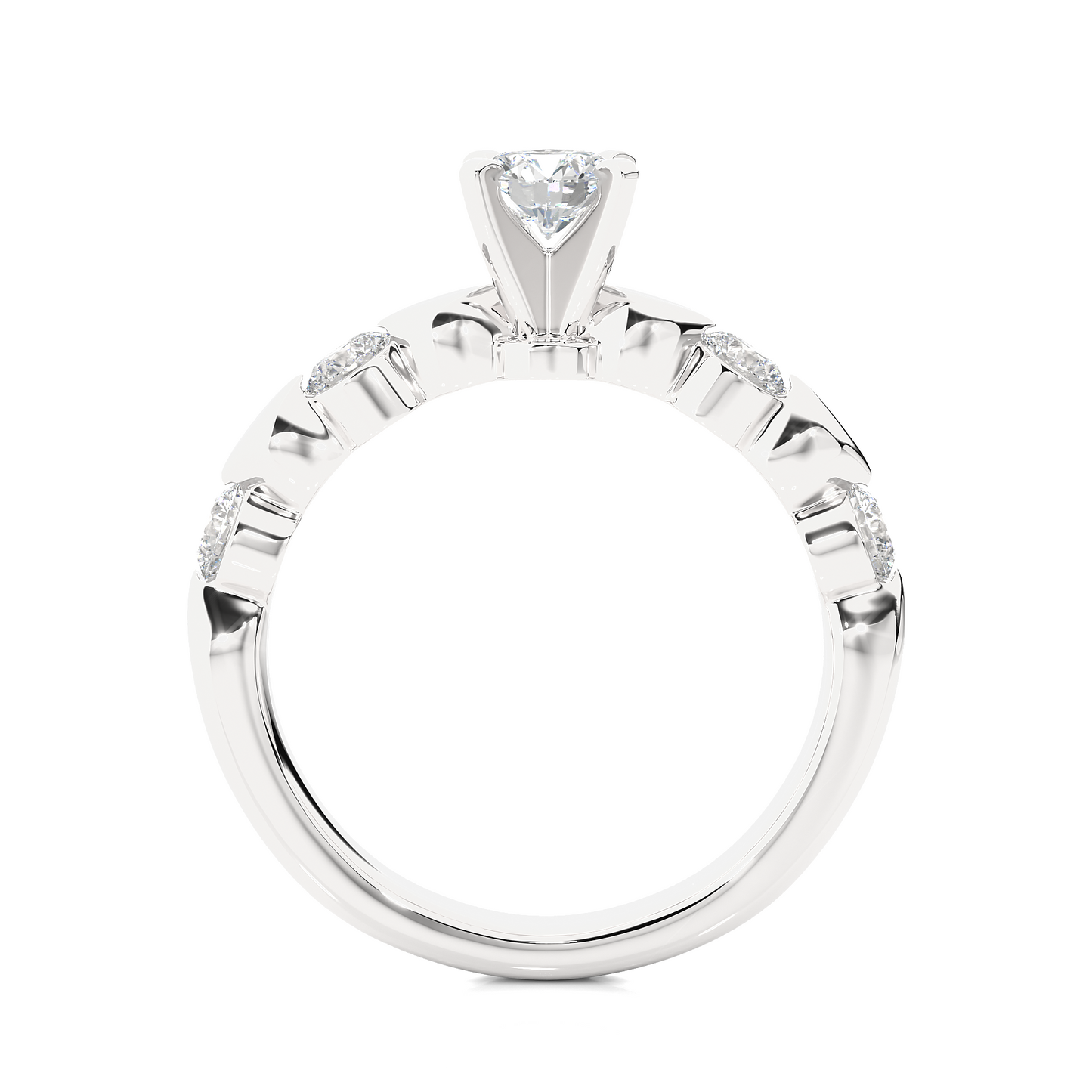 oceana round diamond ring - espira fine gems