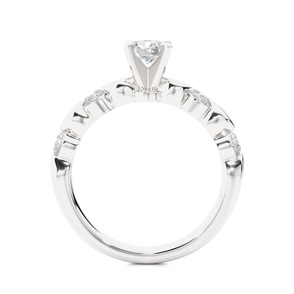 Oceana Round Diamond Ring - Espira Fine Gems