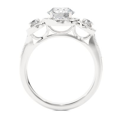Thalassa Round Diamond Ring - Espira Gems
