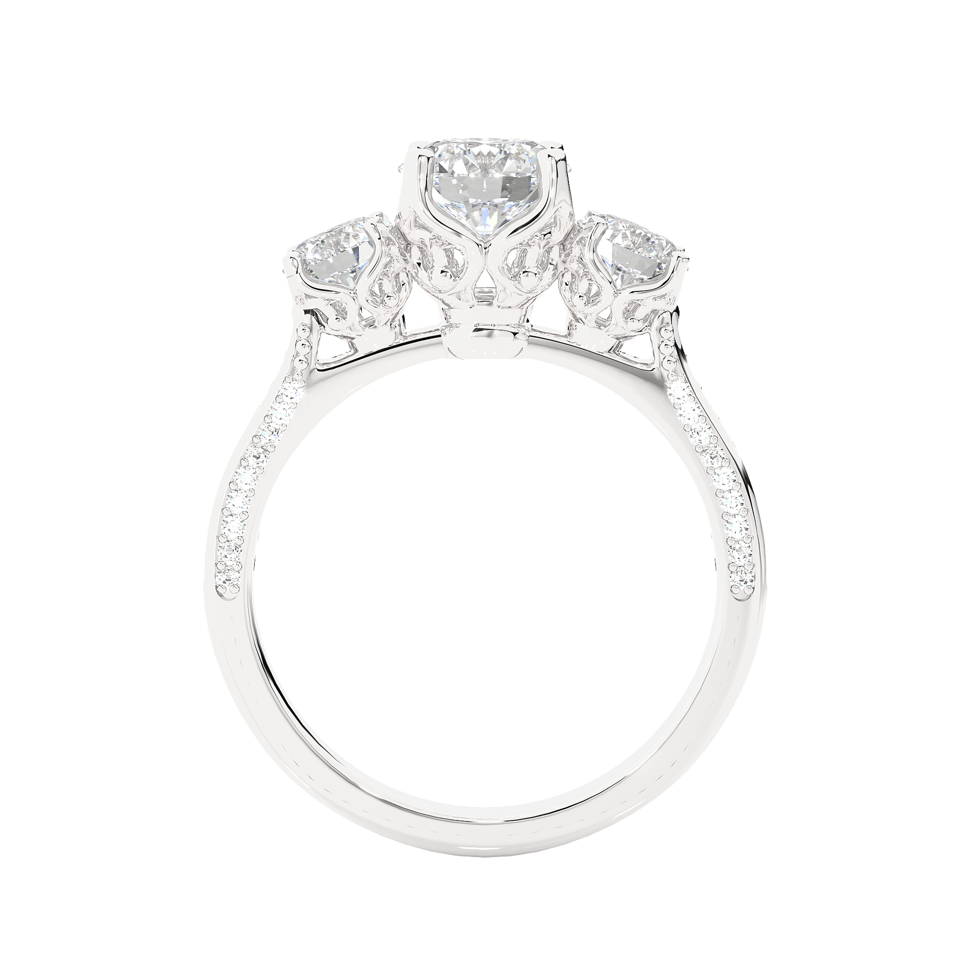 Heritage Glow Round Diamond Ring - Espira Gems