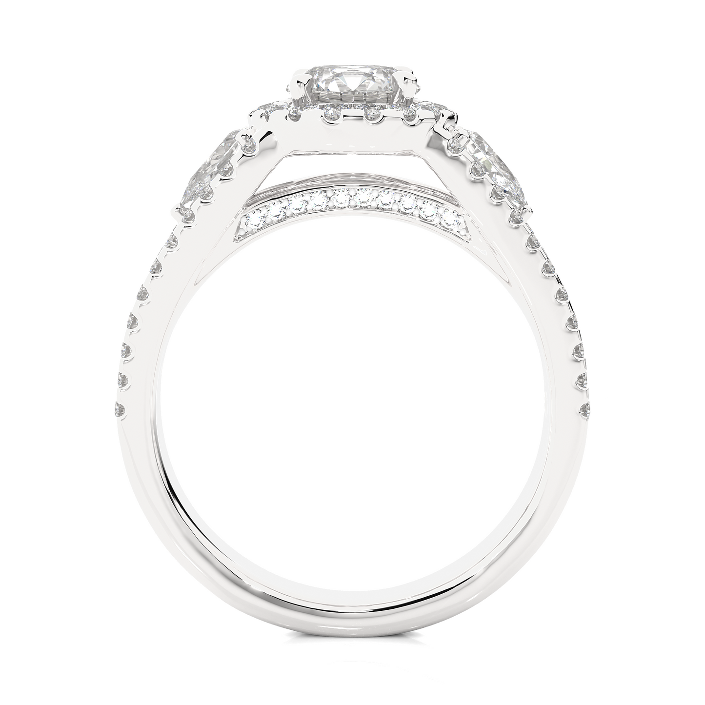 nimbus round diamond ring