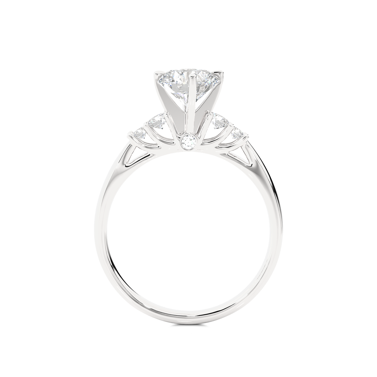 queen round diamond ring - espira fine gems