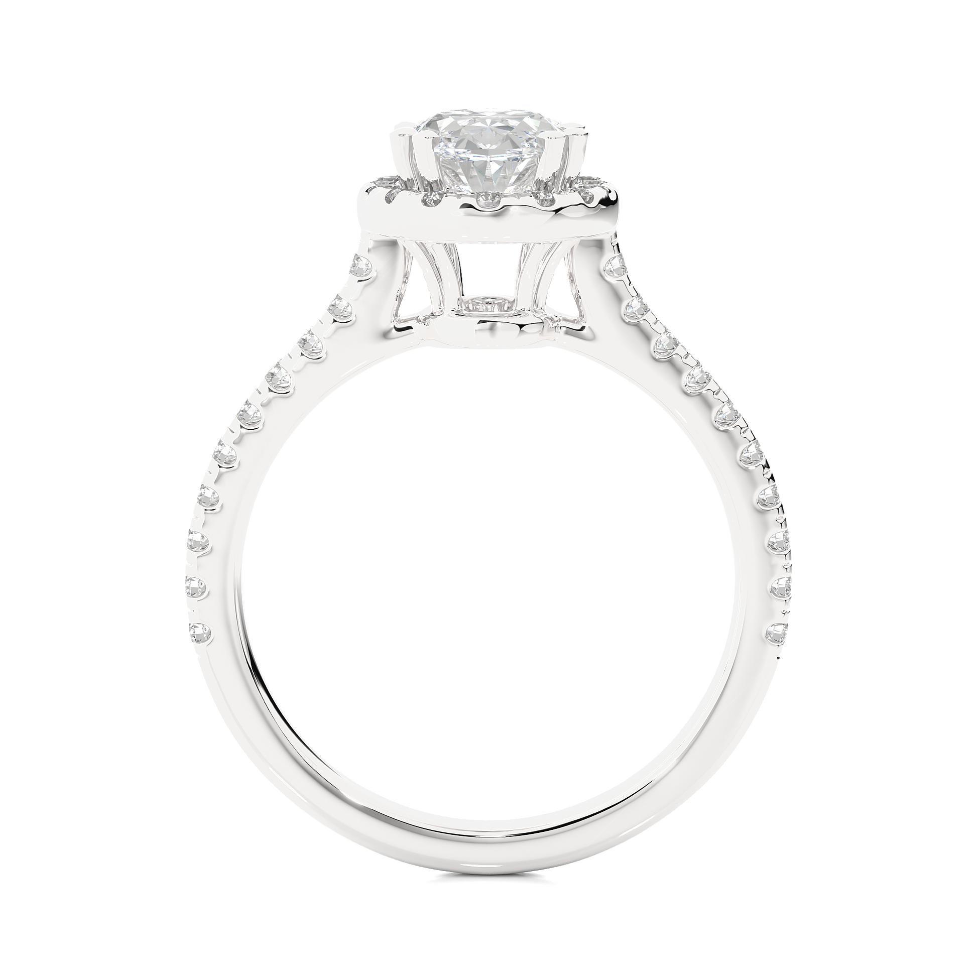 Victorian Oval Diamond Ring - Espira Gems
