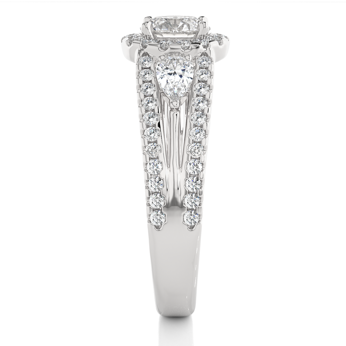 nimbus round diamond ring