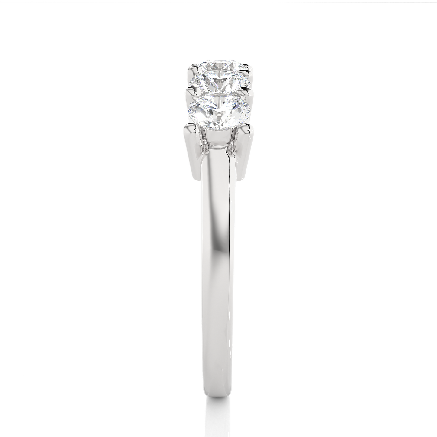 lustre five-stone diamond ring - espira gems