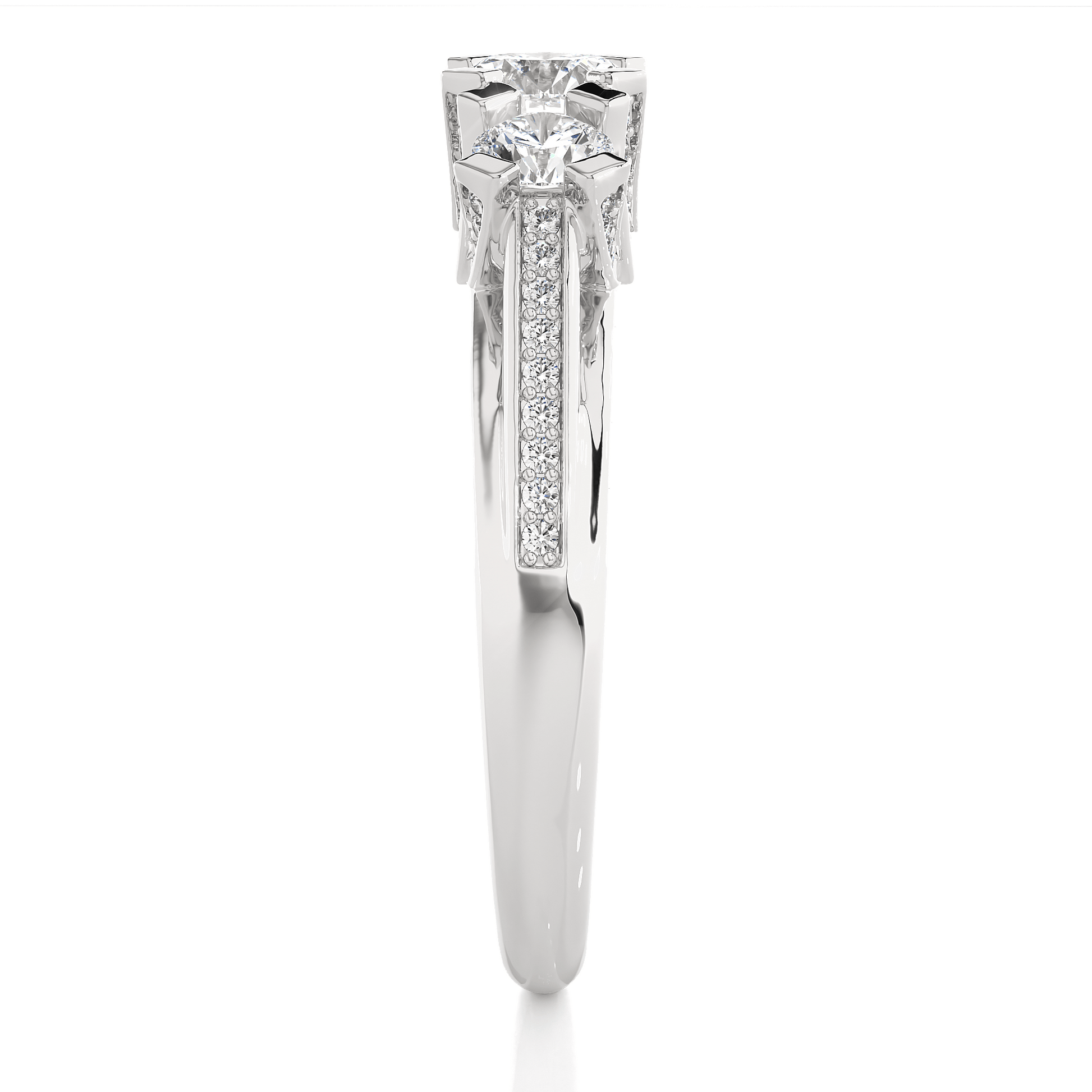 Diva Round Diamond Ring - Espira Fine Gems