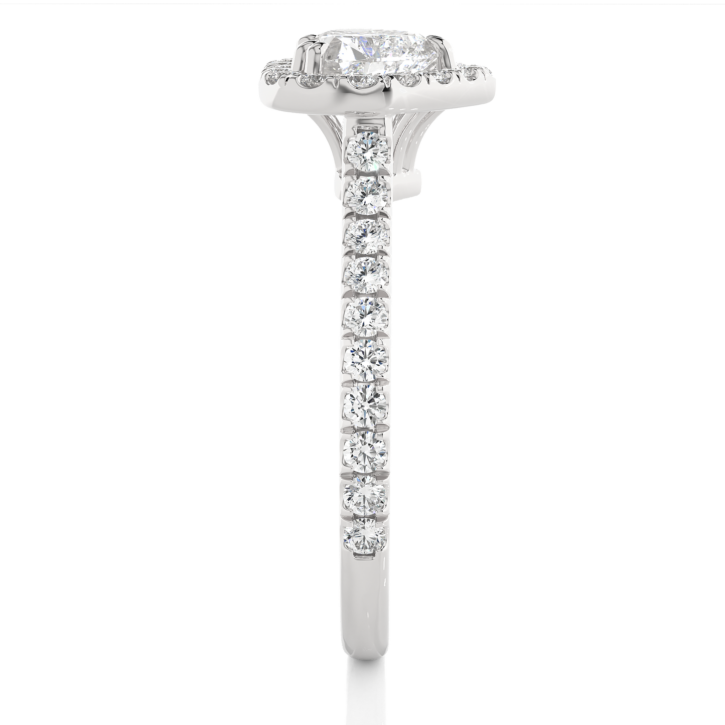 victorian heart diamond ring