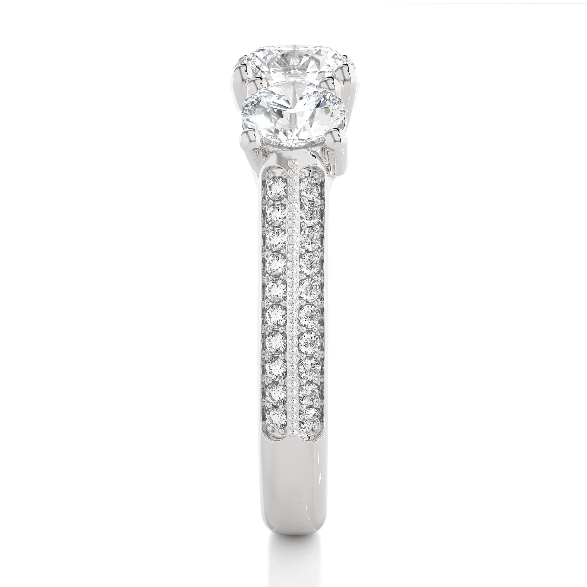 Crown Round Diamond Ring - Espira Fine Gems