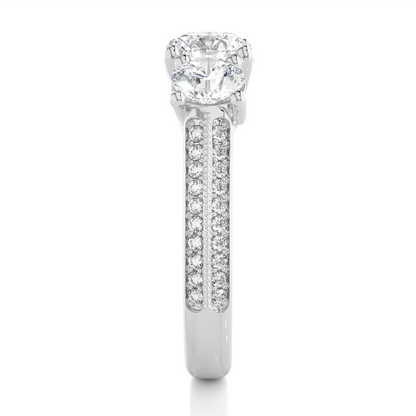 Crown Round Diamond Ring - Espira Fine Gems