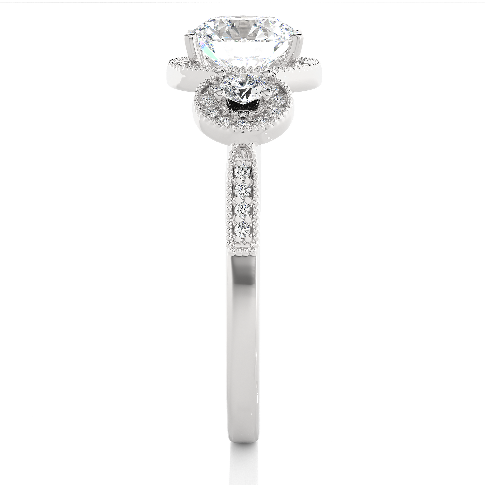 Thalassa Round Diamond Ring - Espira Gems