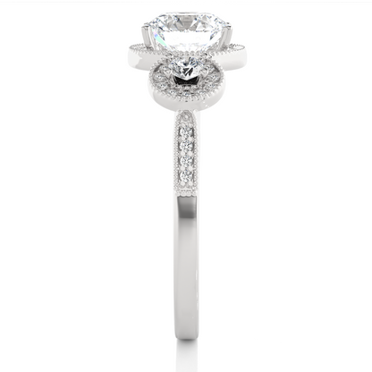 Thalassa Round Diamond Ring - Espira Gems