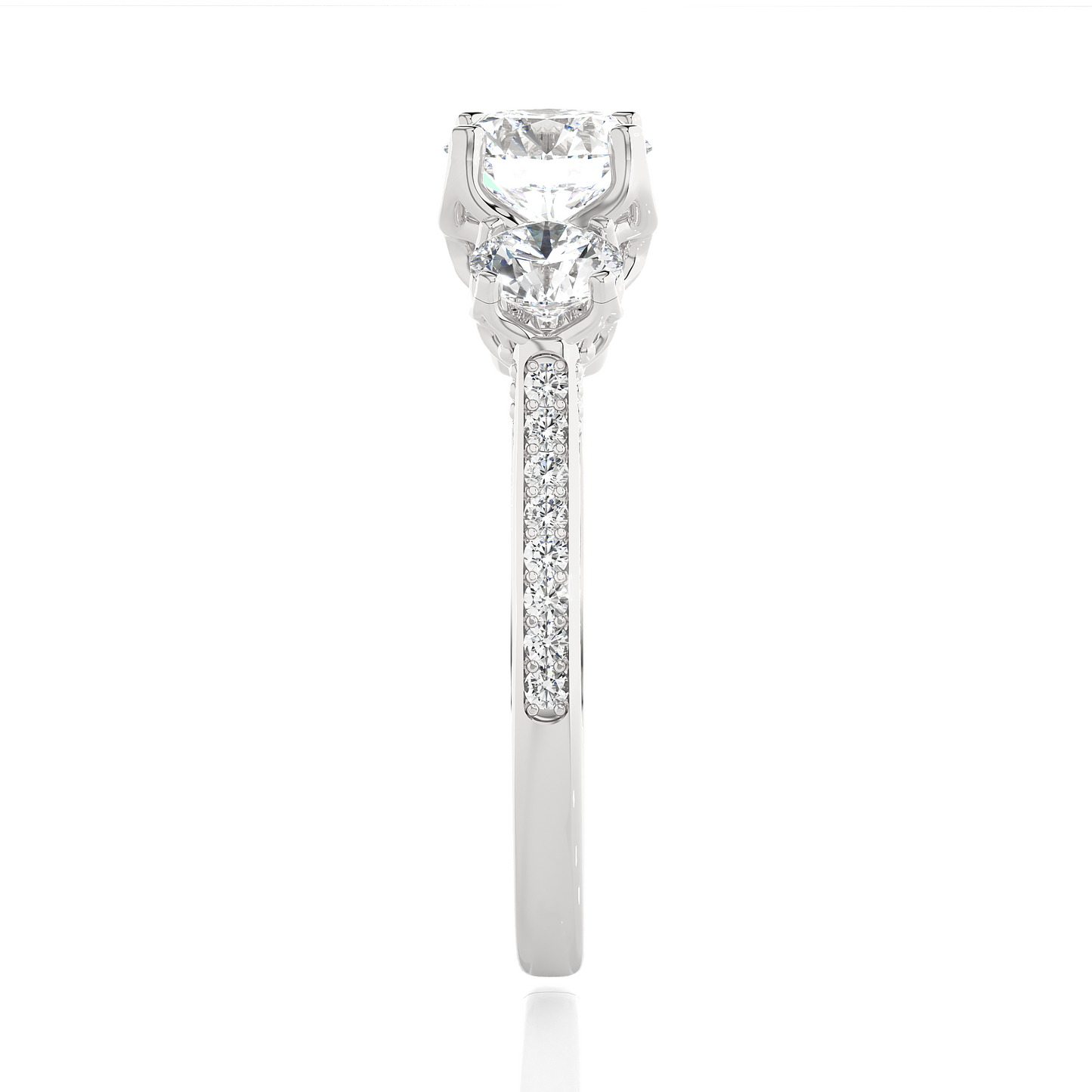 heritage glow round diamond ring - espira gems